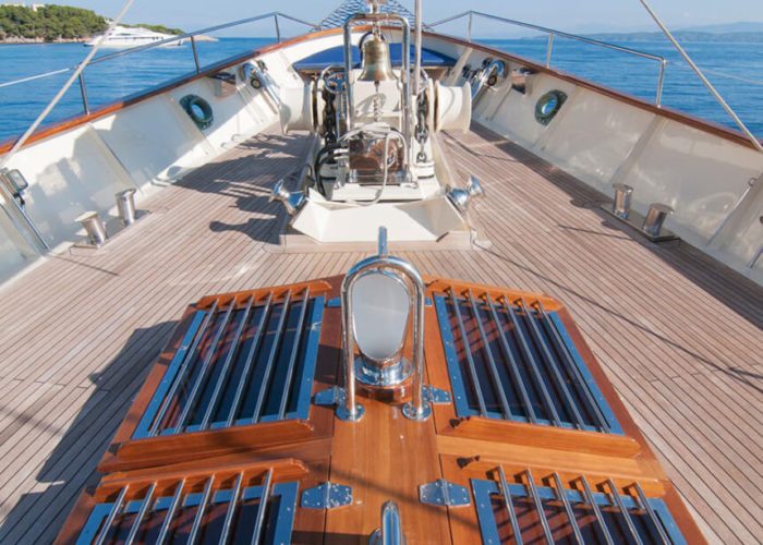 Classic Sailing Yacht Malcolm Miller Forward Deck