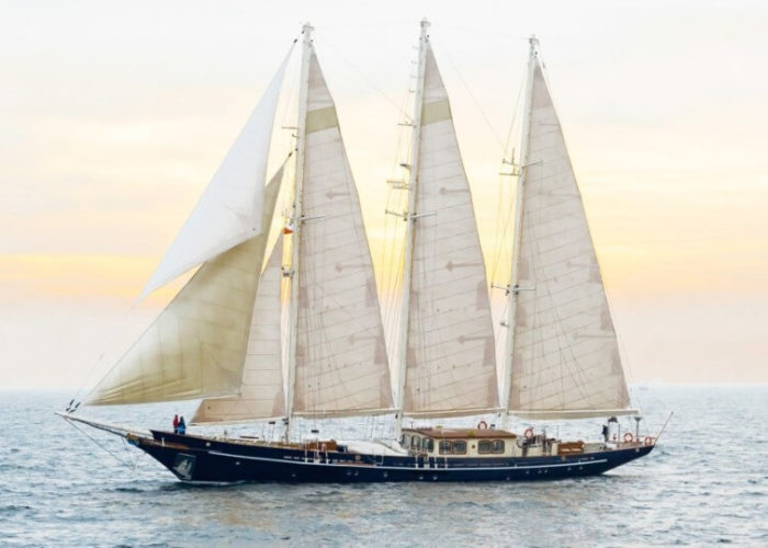 Classic Sailing Yacht Malcolm Miller Under Sail