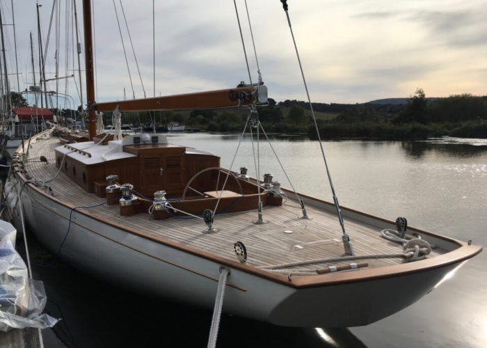 Classic Yacht Helena Aft View
