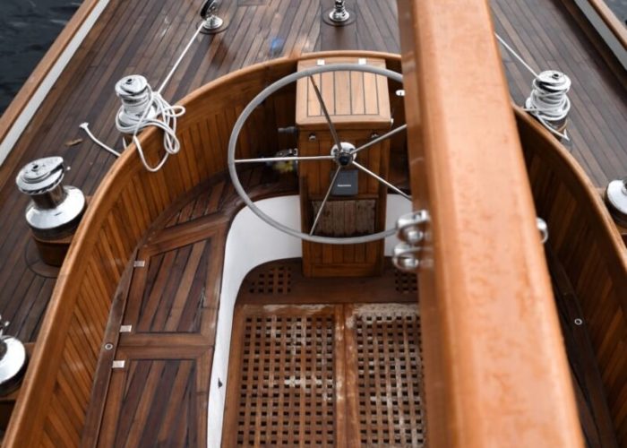 Classic Yacht Helena Cockpit