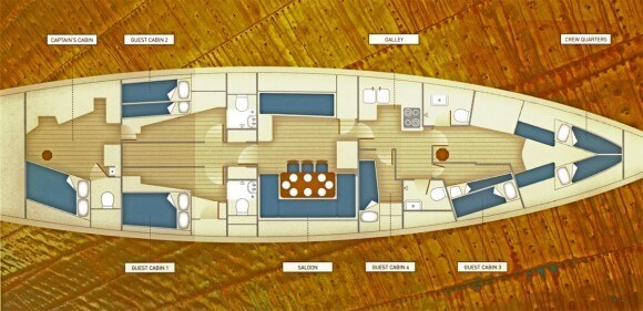 eros yacht layout