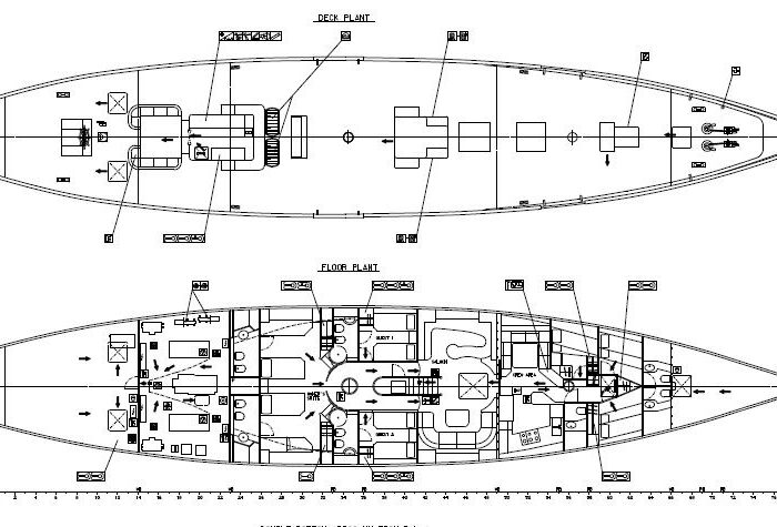 Sailing Yacht Invader Layout