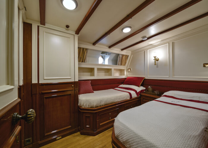 Yacht invader port cabin