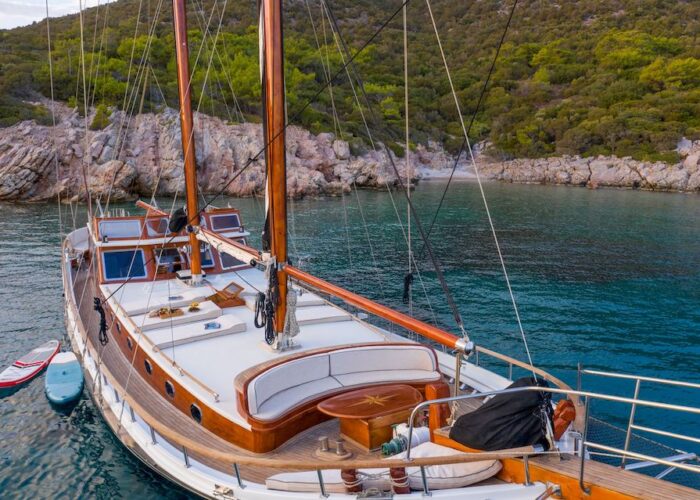 Kavira in a bay Croatia sailing